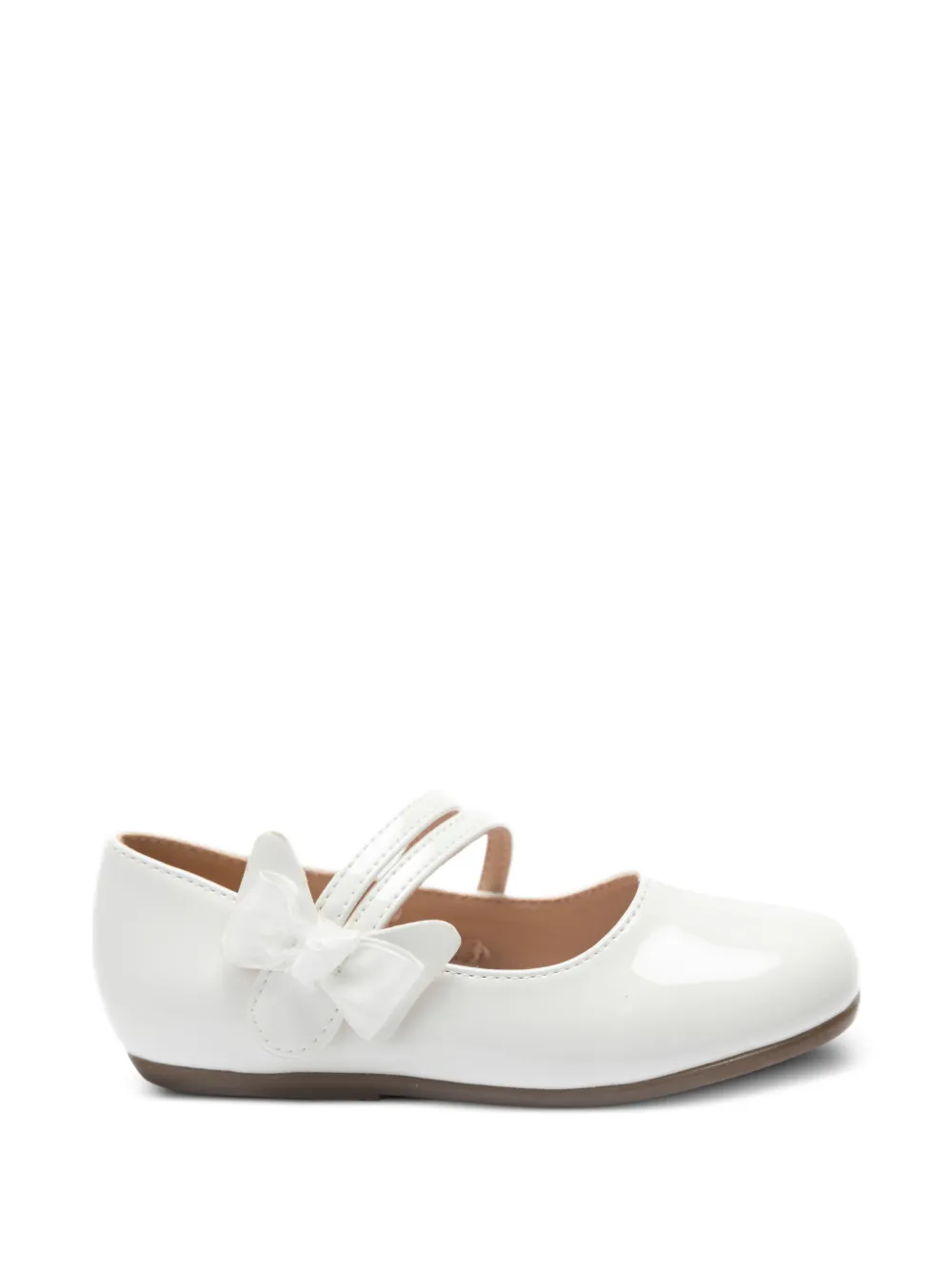 Tulleen Evelina ballerina's met strikdetail Wit