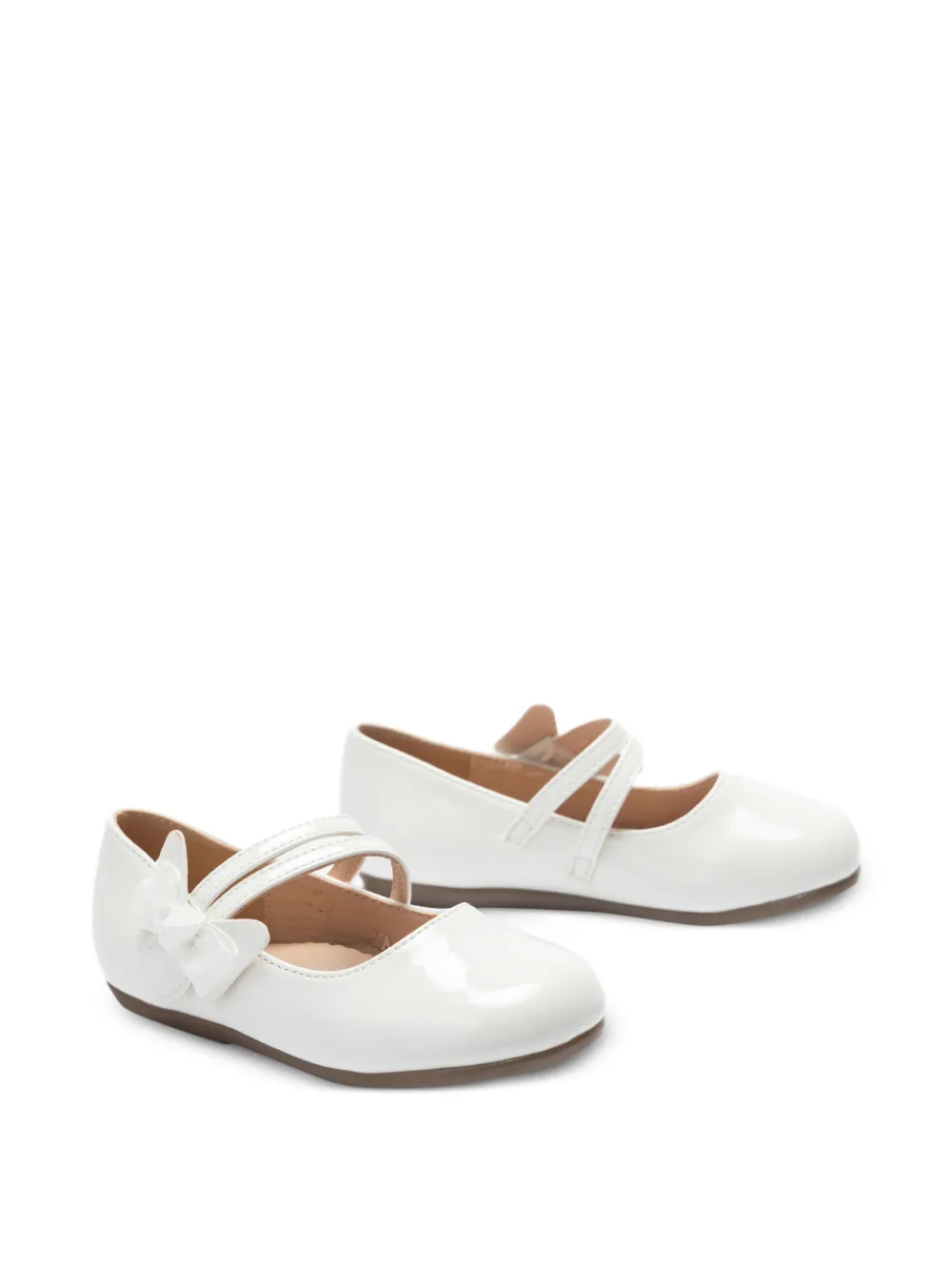 Tulleen Evelina bow-detail ballet flats - Bianco