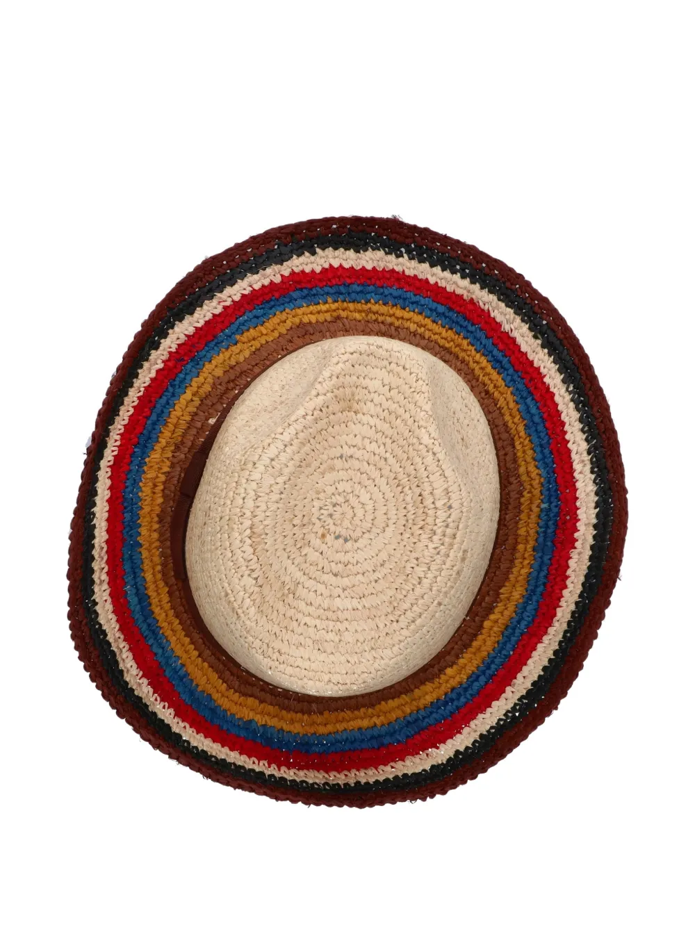  Paul Smith Signature Stripe Fedora Hat - Neutrals 