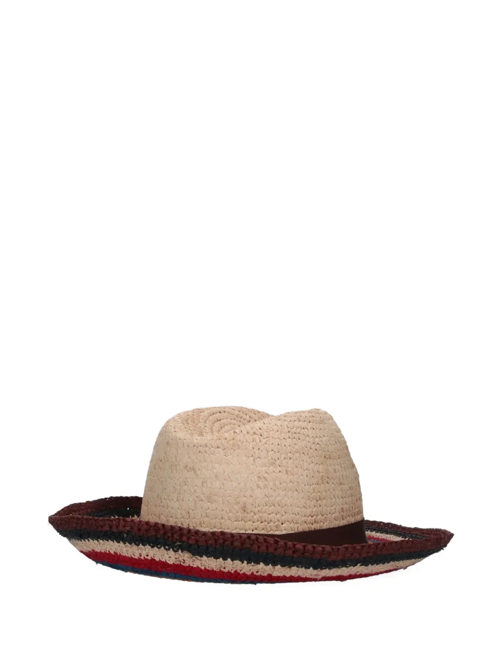  Paul Smith Signature Stripe Fedora Hat - Neutrals 