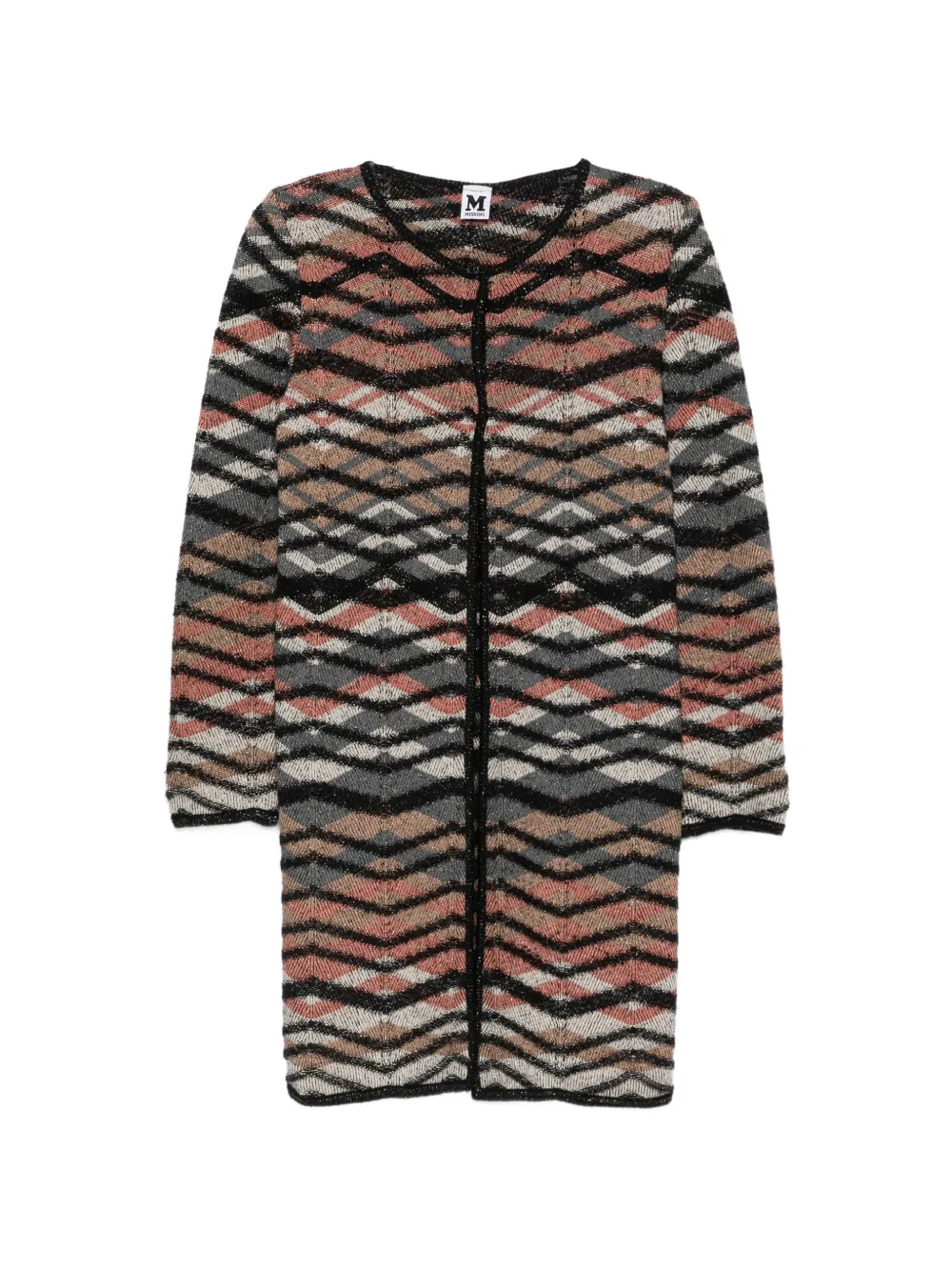 Missoni Pre-Owned 2000s zigzag-knit cardigan - Nero