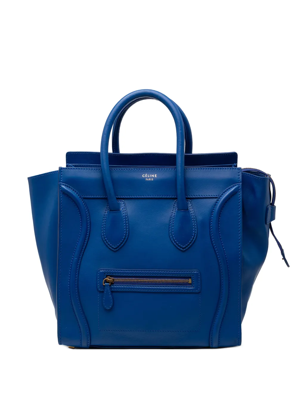 Celine Pre-Owned 2012 Mini Smooth Calfskin Luggage tote bag - Blue