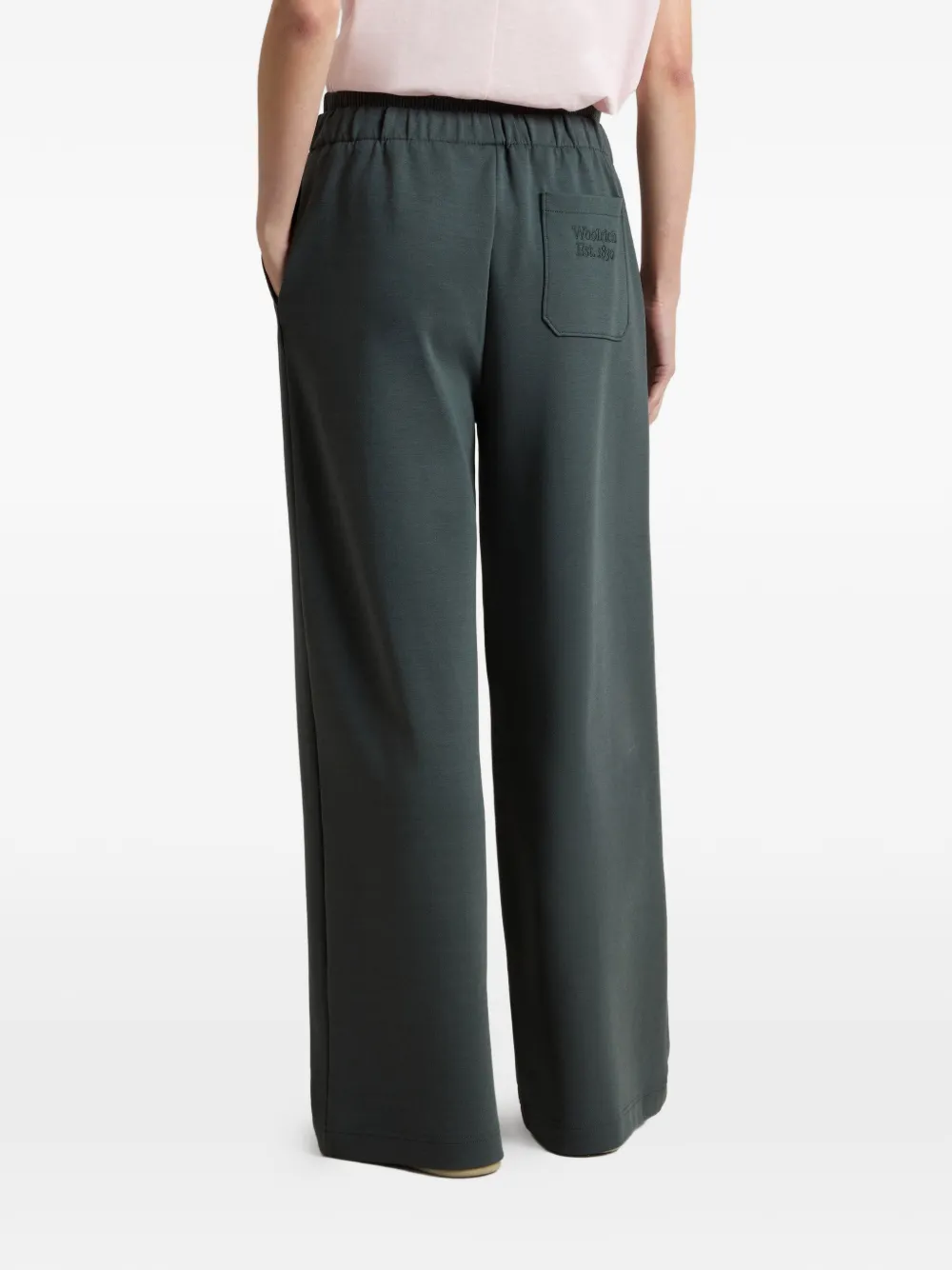 Woolrich Trainingsbroek met geborduurd logo Groen