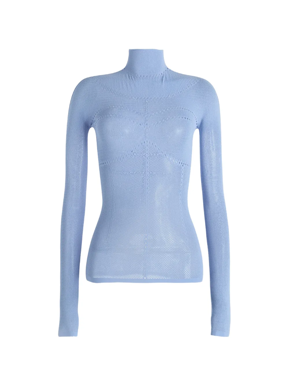 Maccapani mock-neck top - Blu