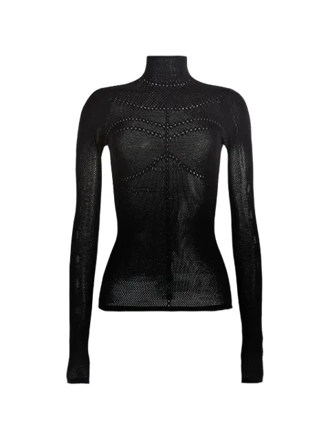 Maccapani Blusa com gola alta