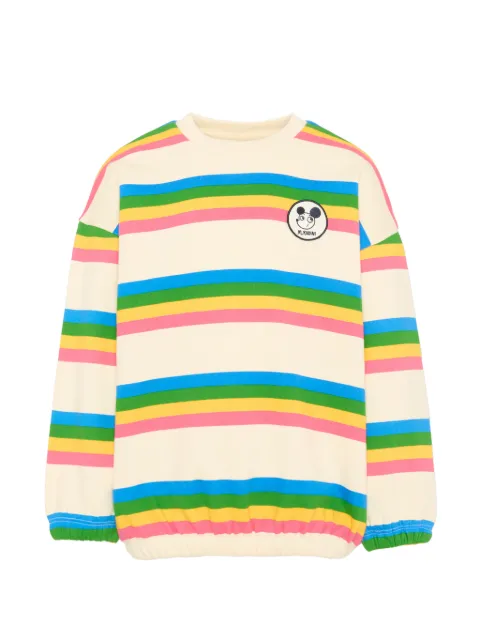 Mini Rodini striped graphic patch sweatshirt