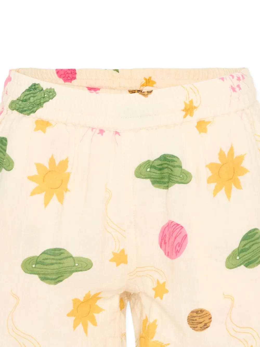 Mini Rodini Zwembroek met ruimte-print Beige