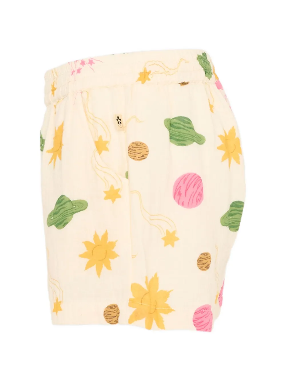Mini Rodini Zwembroek met ruimte-print Beige