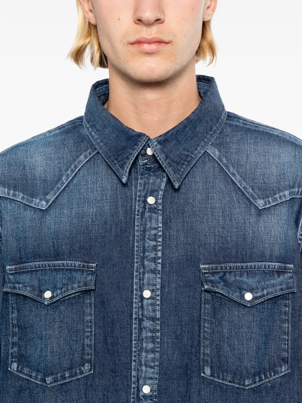 visvim Social Sculpture overhemd Blauw