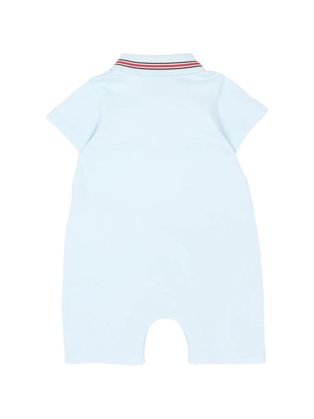  Moncler Enfant Polo Logo Romper - Blue 