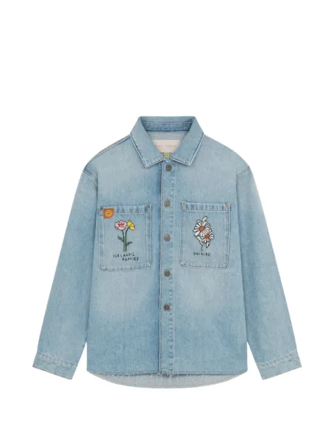 Mira Mikati chaqueta de algodón con bordado floral