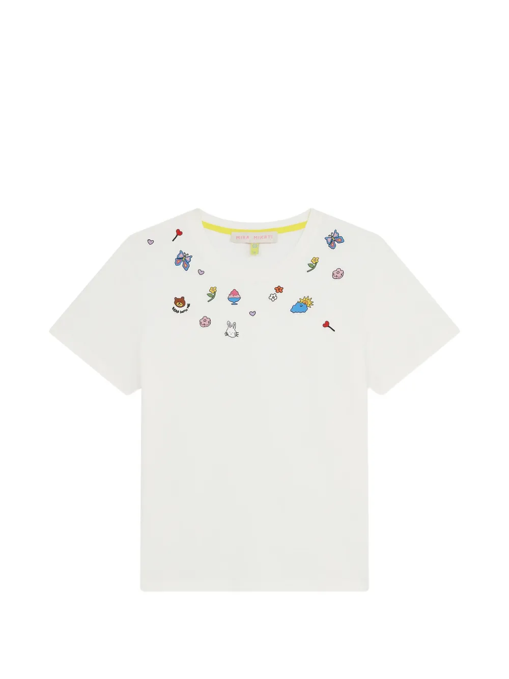 Mira Mikati appliqué T-shirt - Bianco