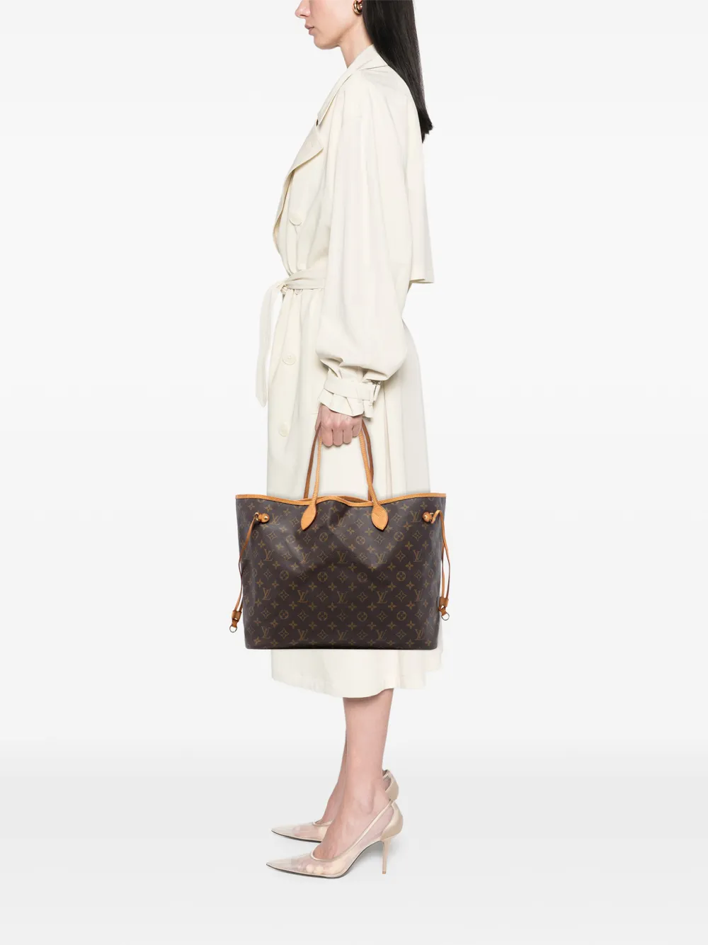  Louis Vuitton Pre-owned 2009 Monogram Neverfull Gm Tote Bag - Brown 