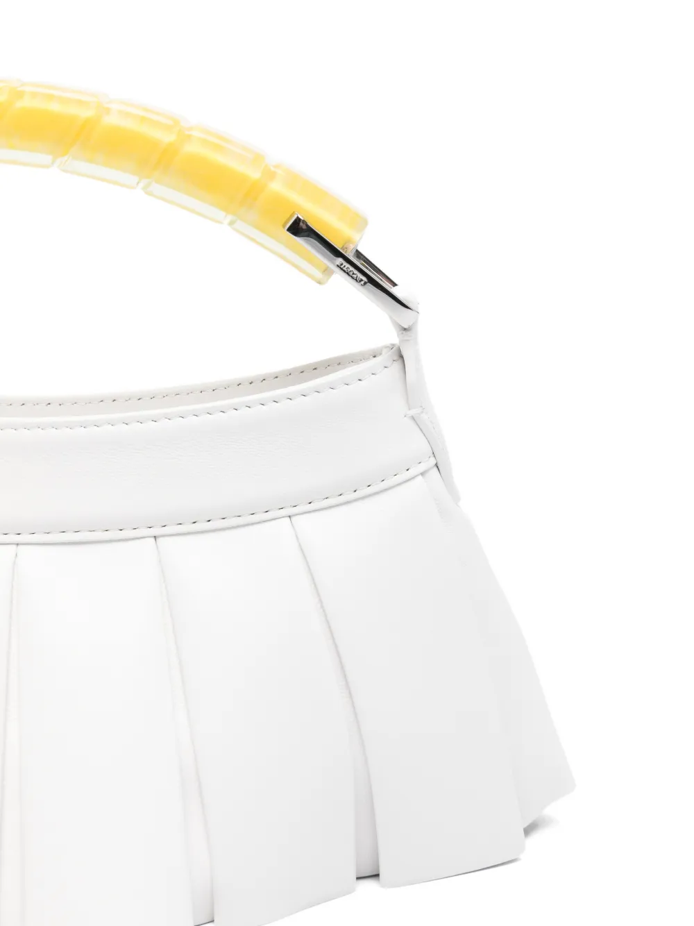 Lacoste H Lenglen geplooide shopper Wit