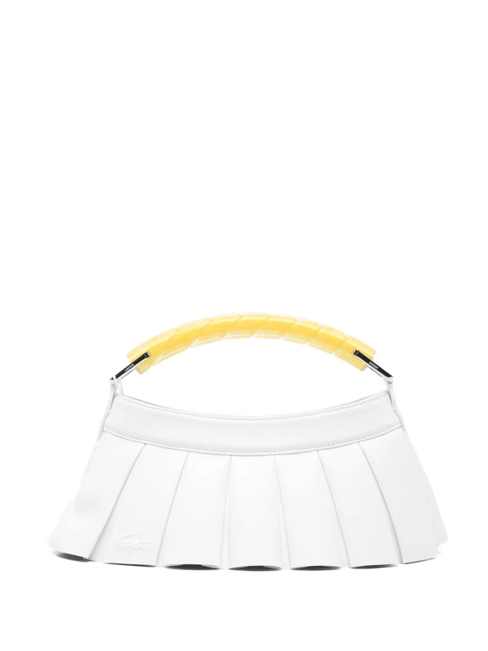 Lacoste H Lenglen pleated tote bag - Bianco