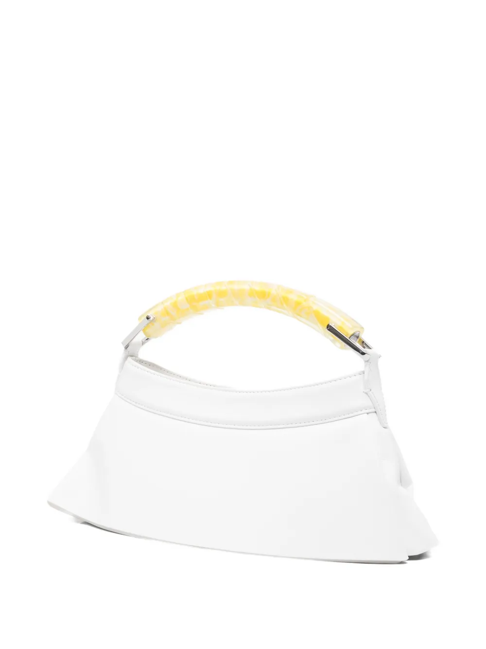 Lacoste H Lenglen geplooide shopper Wit