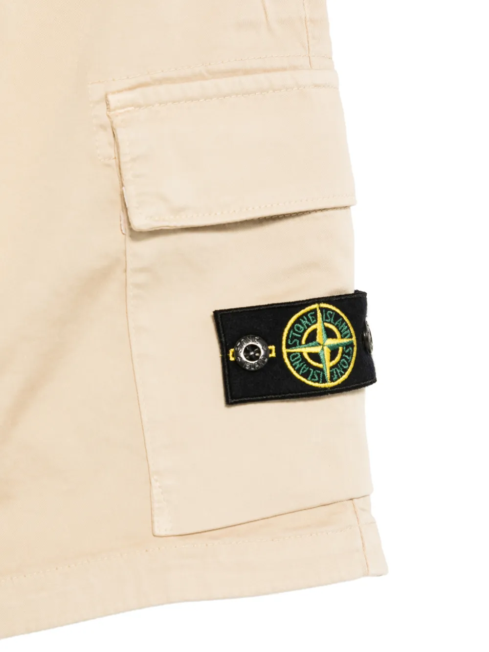 Stone Island Junior Shorts met elastische taille Beige
