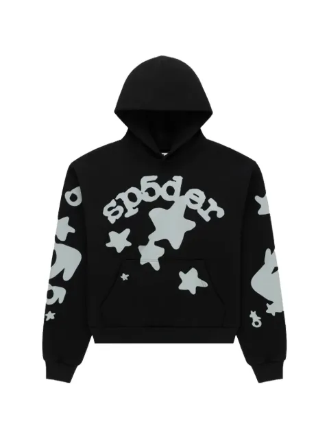 SP5DER reflective-detail hoodie