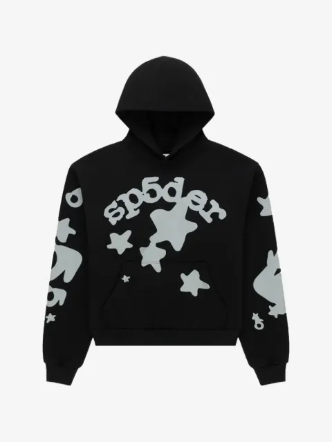 SP5DER reflective-detail hoodie