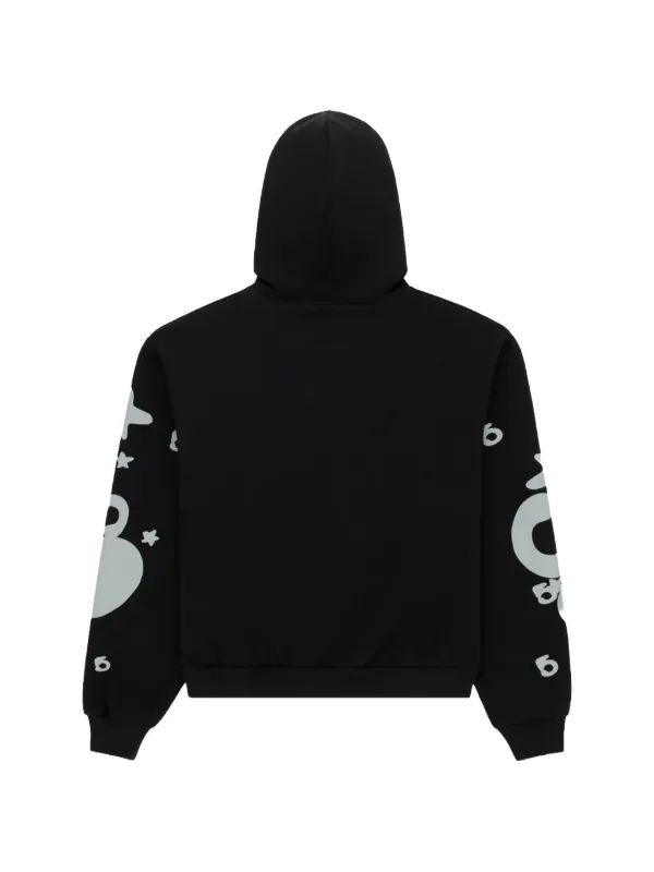 SP5DER パーカー ブラック SP5DER reflective-detail Hoodie | Black | FARFETCH CA