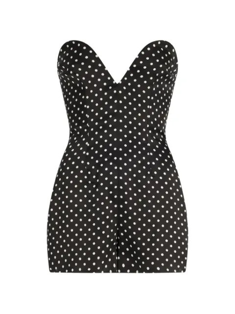 Jean Paul Gaultier polka dot-pattern playsuit