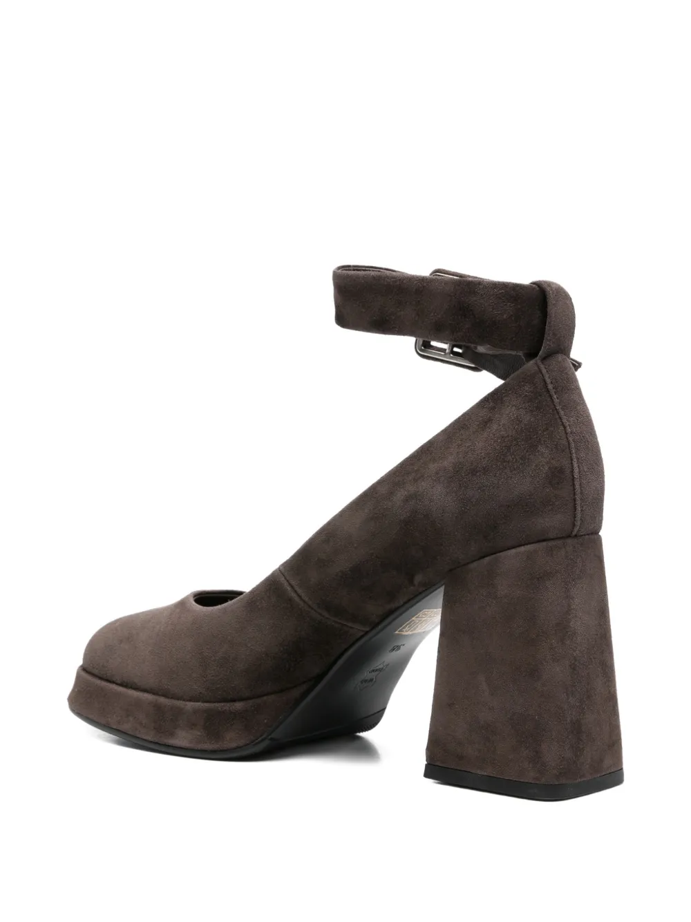 ADRIANNA FERETTI Pumps met gespdetail Bruin