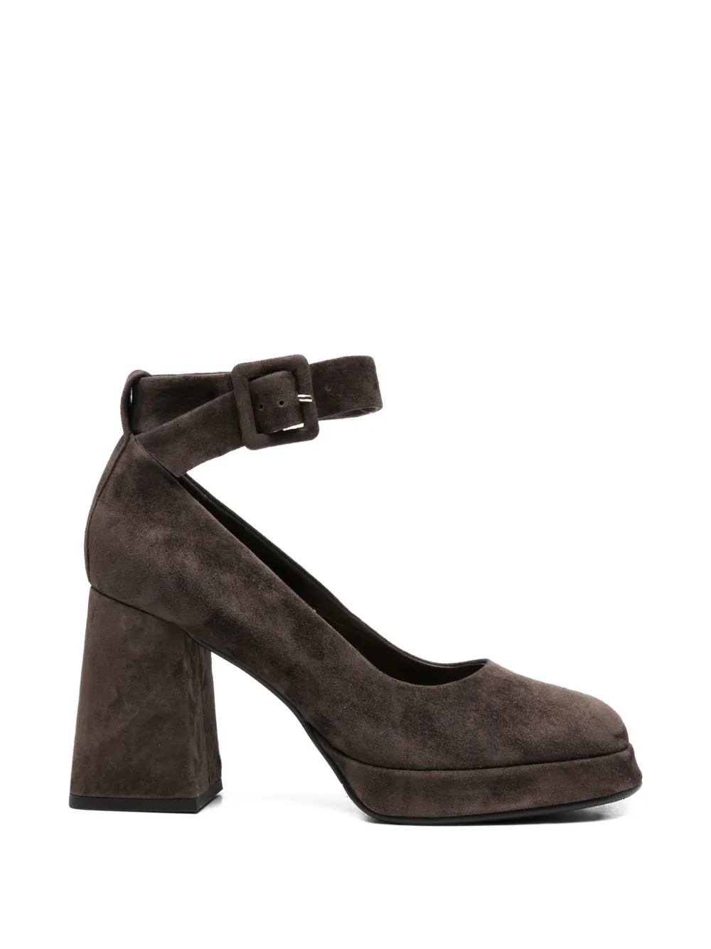ADRIANNA FERETTI Pumps met gespdetail Bruin