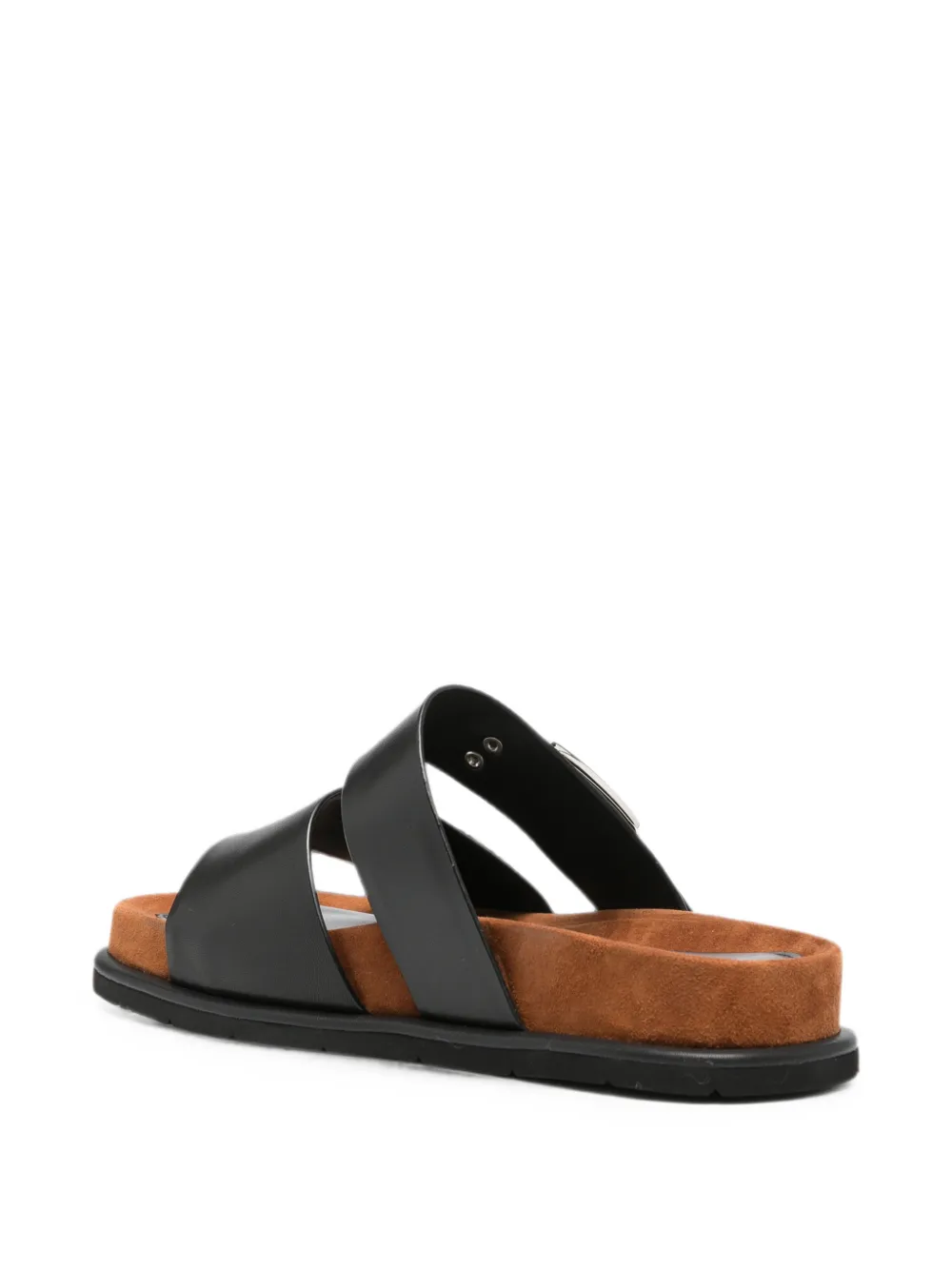 ADRIANNA FERETTI Sandalen met dubbele bandjes en gespsluiting Zwart