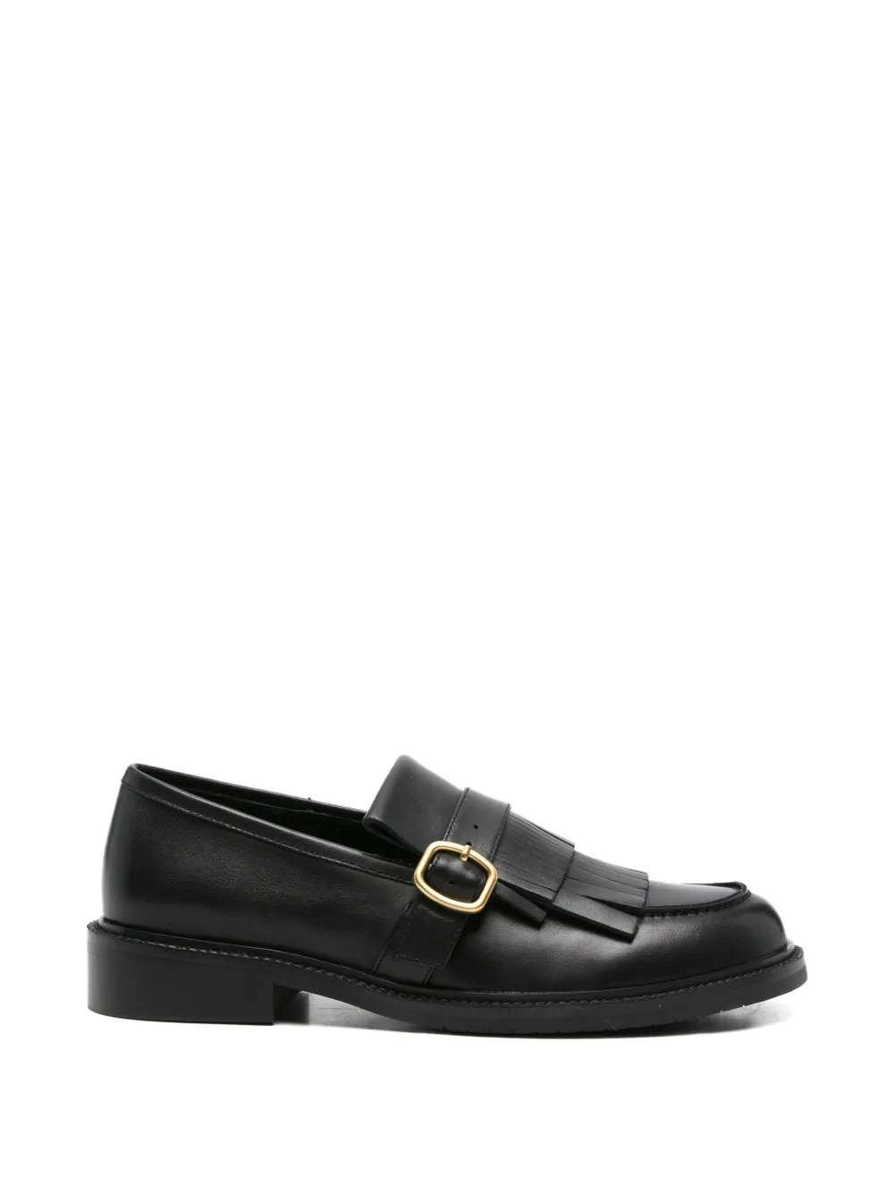 ADRIANNA FERETTI fringed-detail loafers - Nero