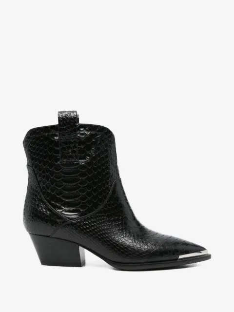 ADRIANNA FERETTI snake-pattern boots