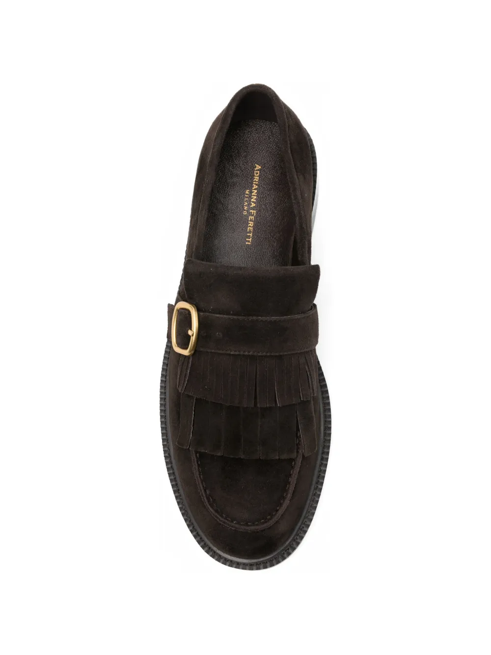 ADRIANNA FERETTI Suède loafers Bruin
