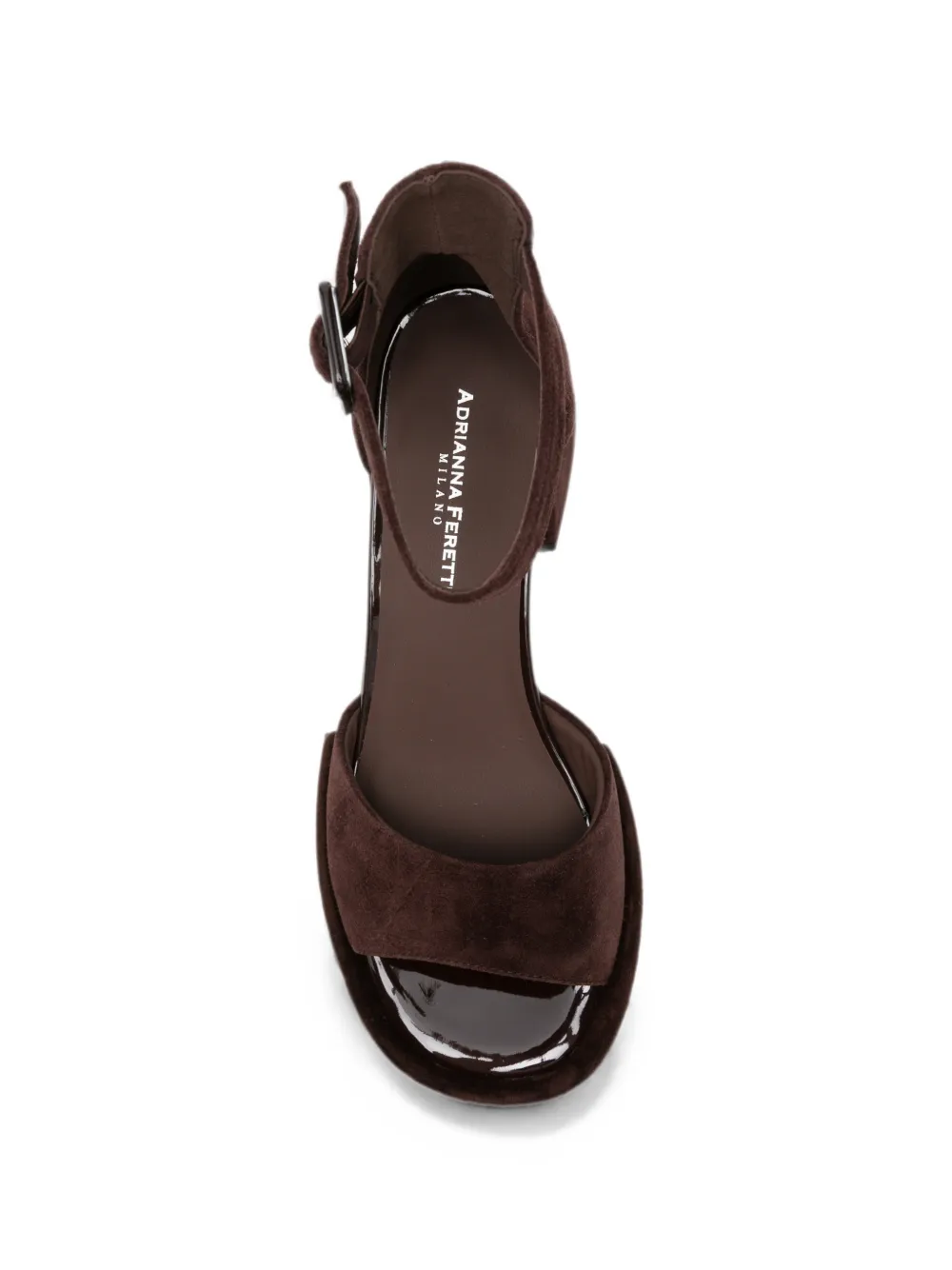 ADRIANNA FERETTI Sandalen met blokhak en gespsluiting Bruin