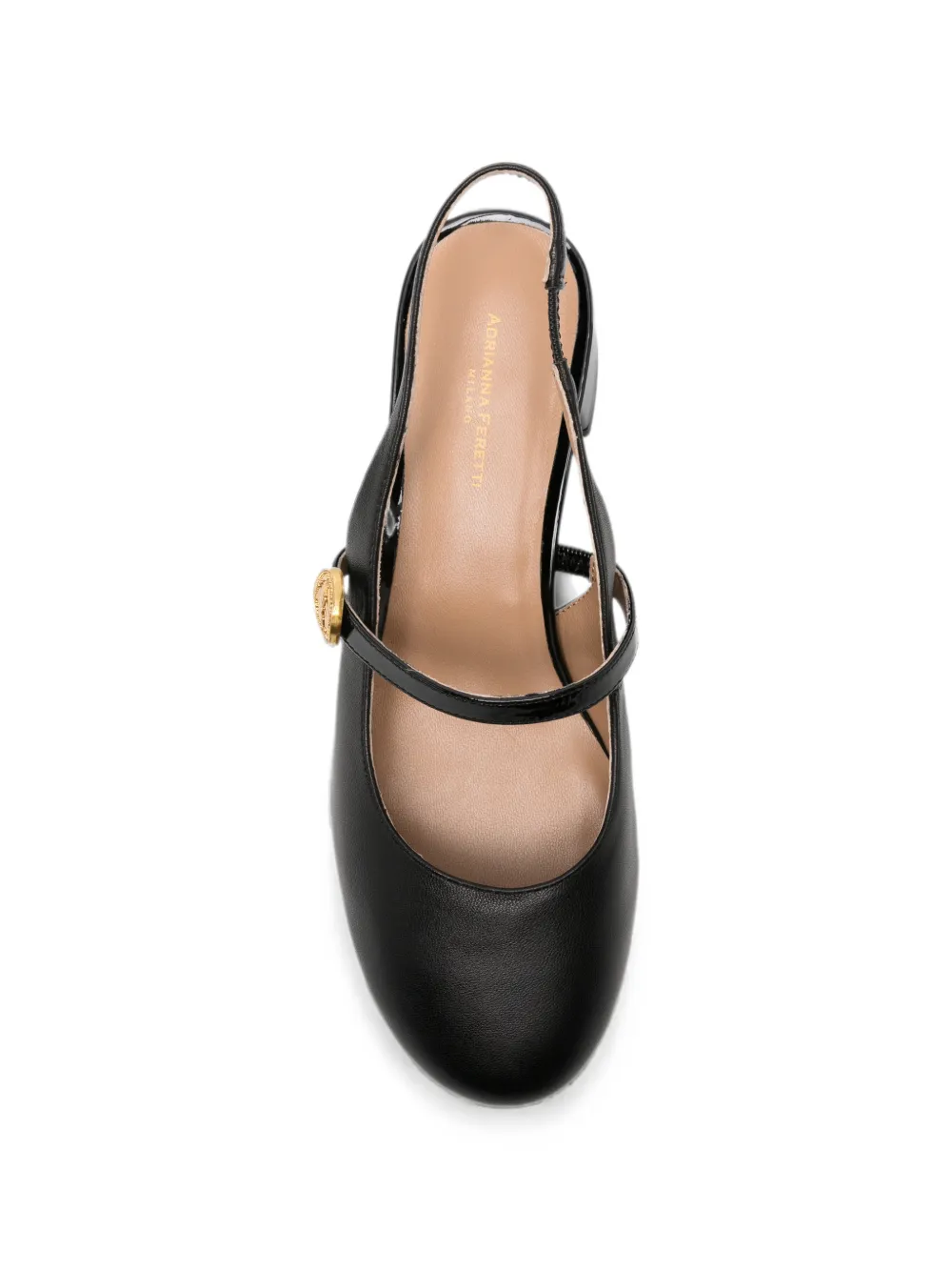 ADRIANNA FERETTI Slingback pumps met knoopdetail Zwart