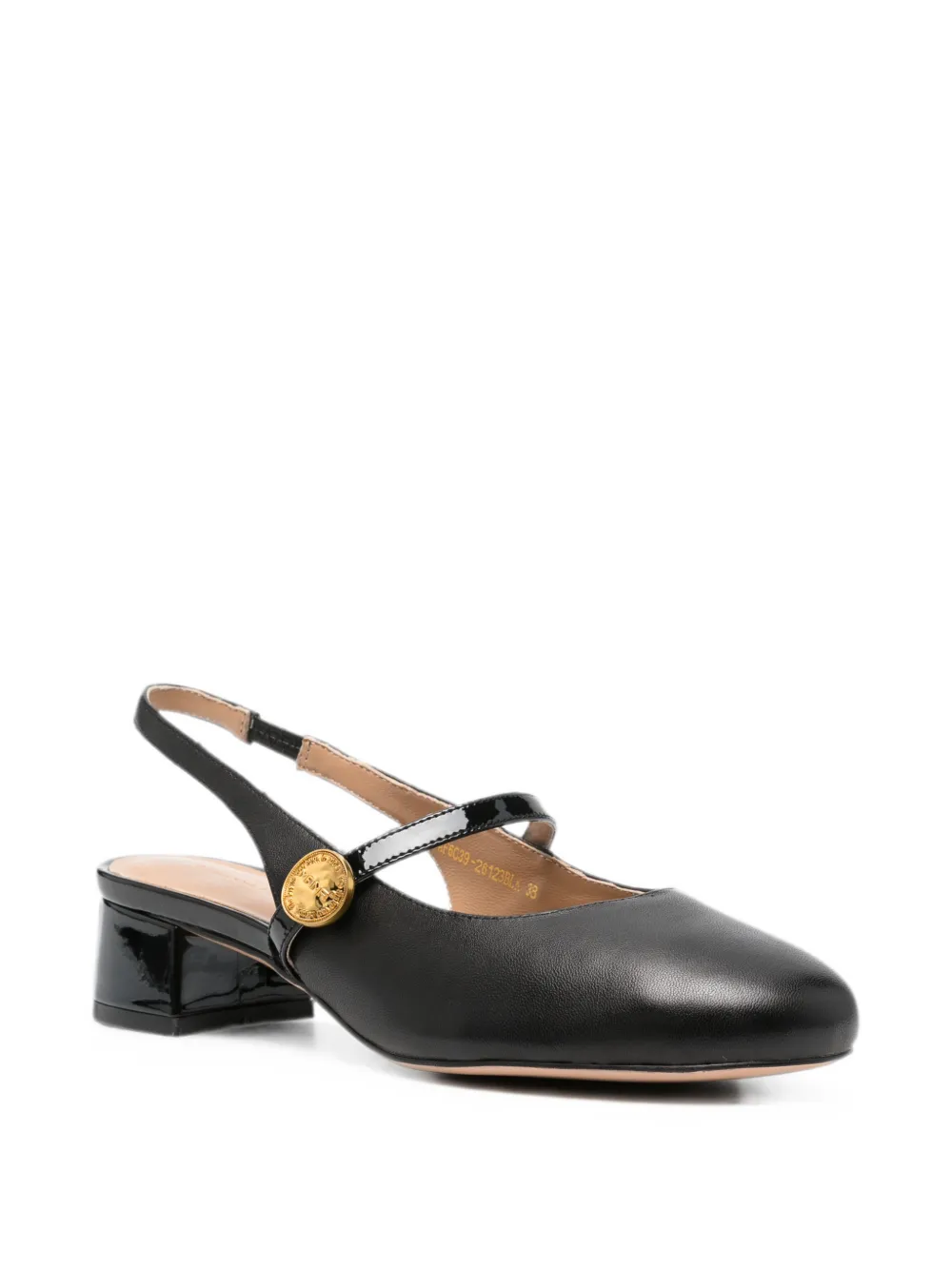 ADRIANNA FERETTI Slingback pumps met knoopdetail Zwart