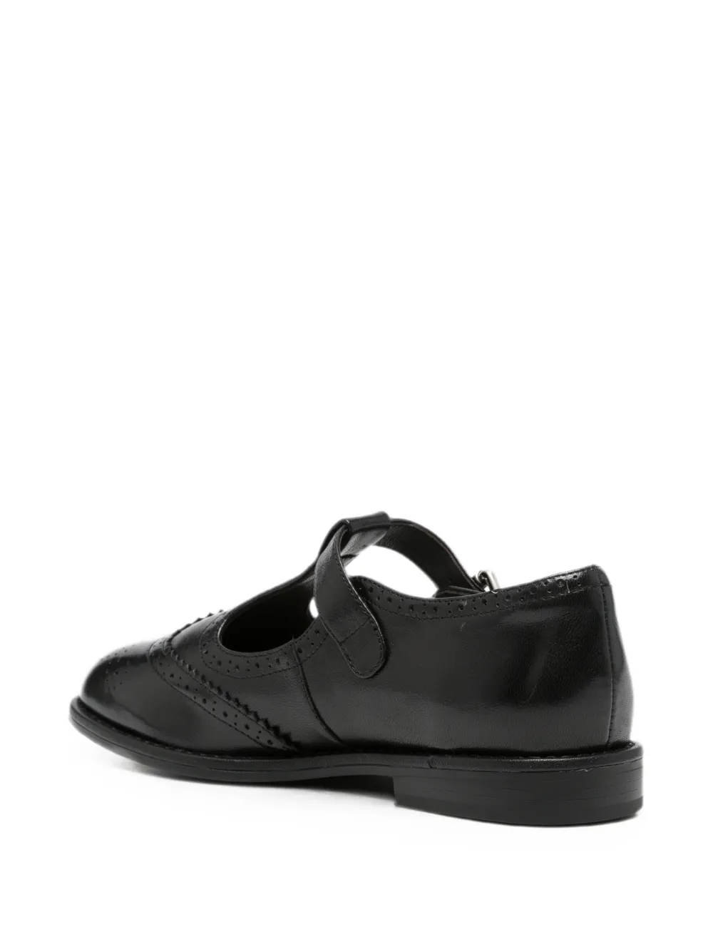 ADRIANNA FERETTI Pumps met brogue-detail en T-bandje Zwart