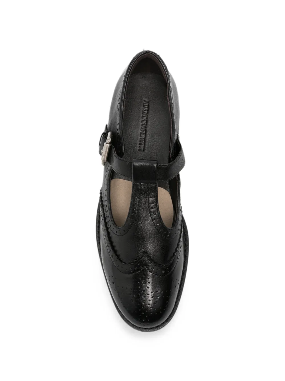 ADRIANNA FERETTI Pumps met brogue-detail en T-bandje Zwart