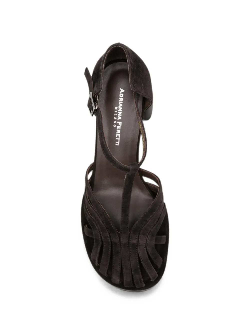 ADRIANNA FERETTI Sandalen met T-bandje Bruin