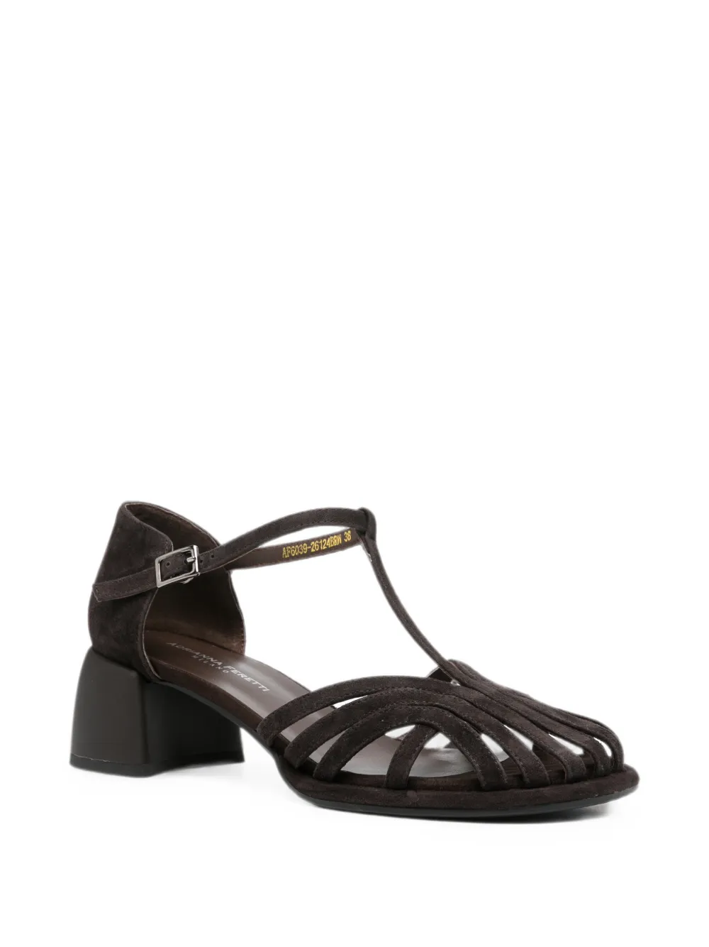 ADRIANNA FERETTI Sandalen met T-bandje Bruin