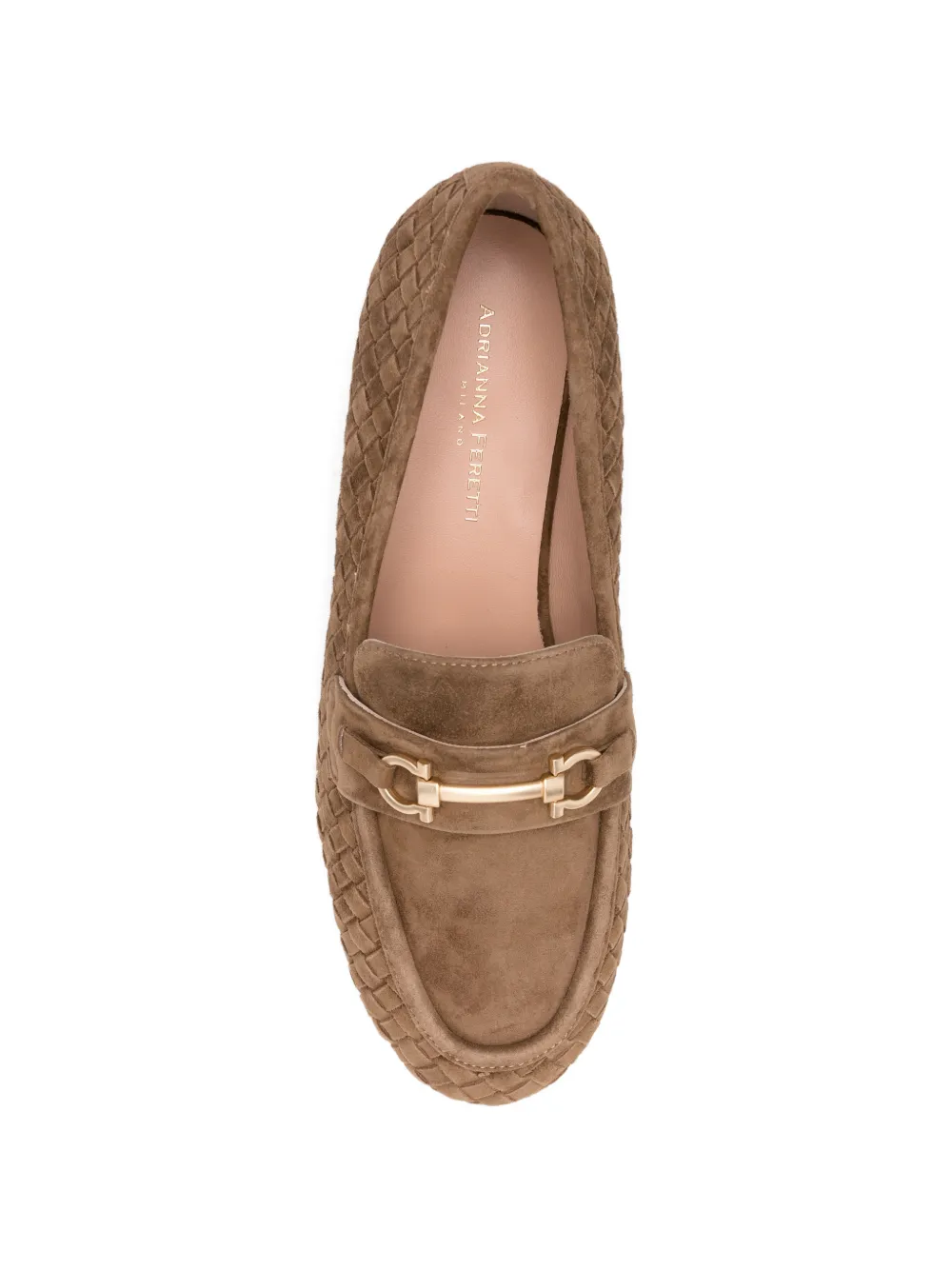 ADRIANNA FERETTI suede loafers Bruin