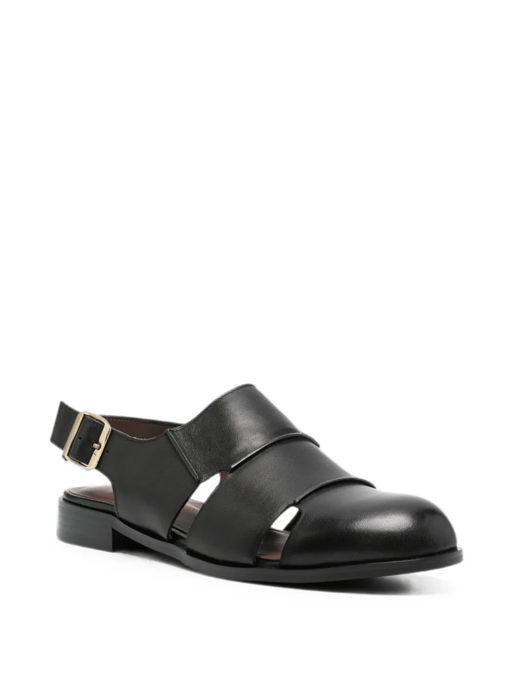 ADRIANNA FERETTI Gekooide sandalen met gesp Zwart