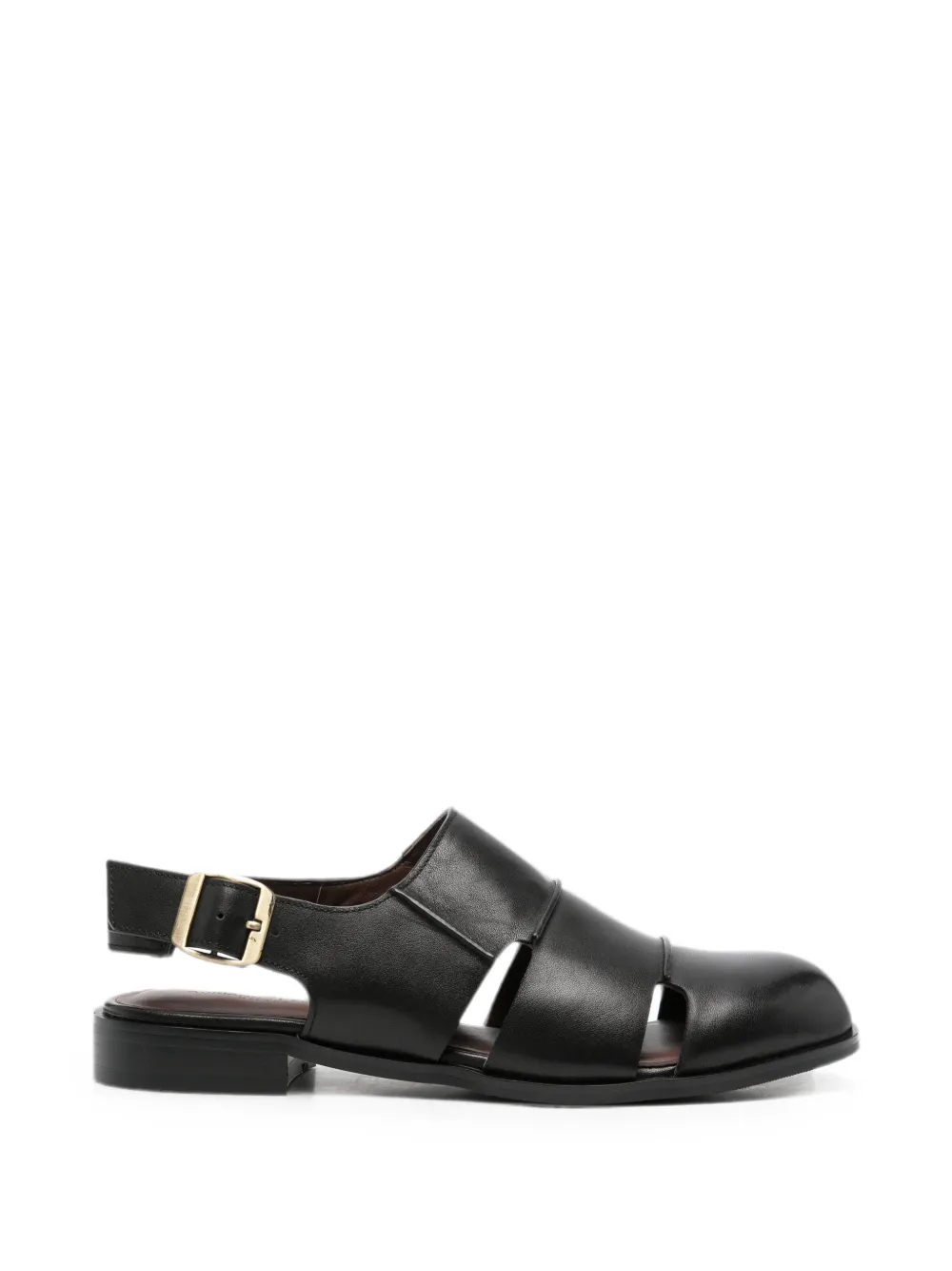 ADRIANNA FERETTI Gekooide sandalen met gesp Zwart