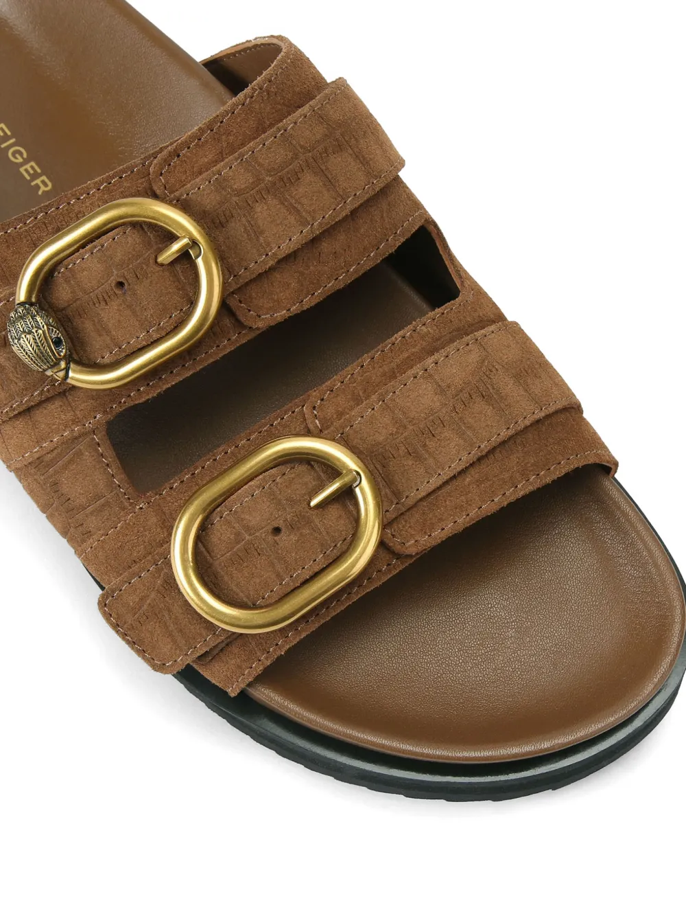 Kurt Geiger London Bancroft suède sandalen Bruin