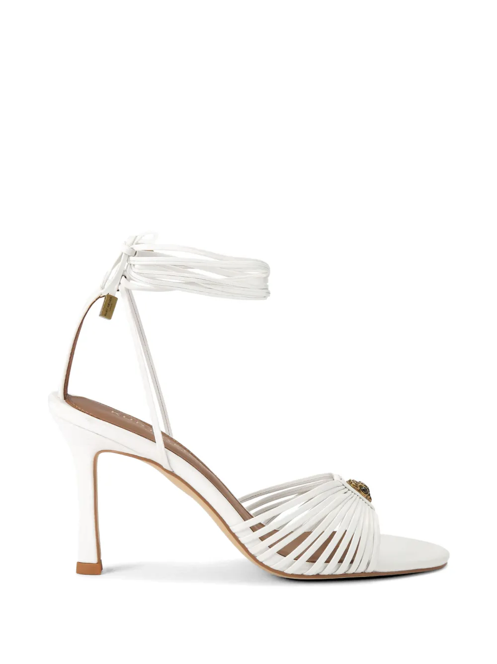 Kurt Geiger London 90 mm leren sandalen met hak Wit