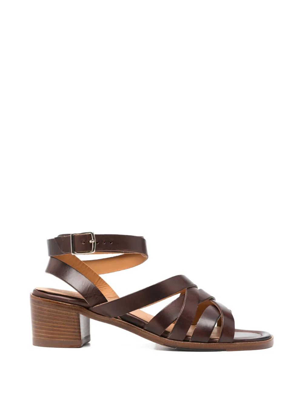 LA BOTTEGA DI LISA strappy buckle sandals - Marrone