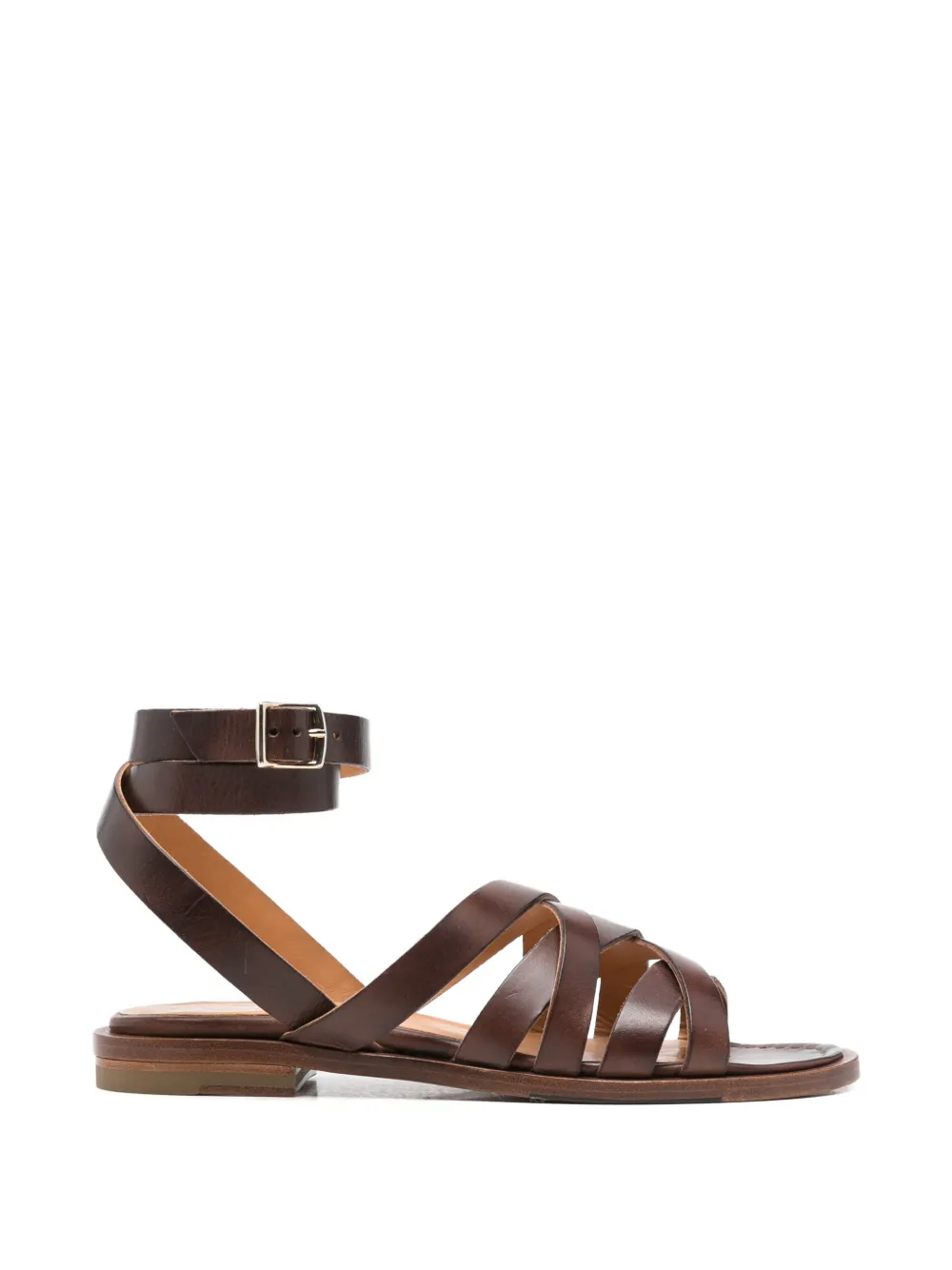 LA BOTTEGA DI LISA ankle strap sandals - Braun