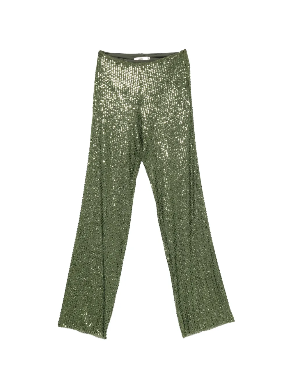 SIEDRES sequin-embellished trousers - Verde