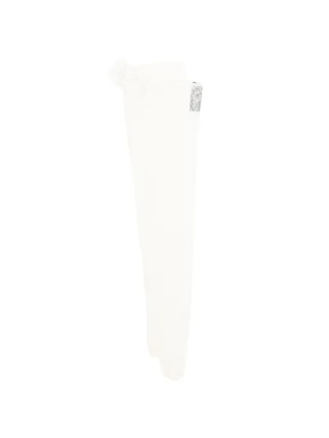 David Koma floral-appliqué stockings