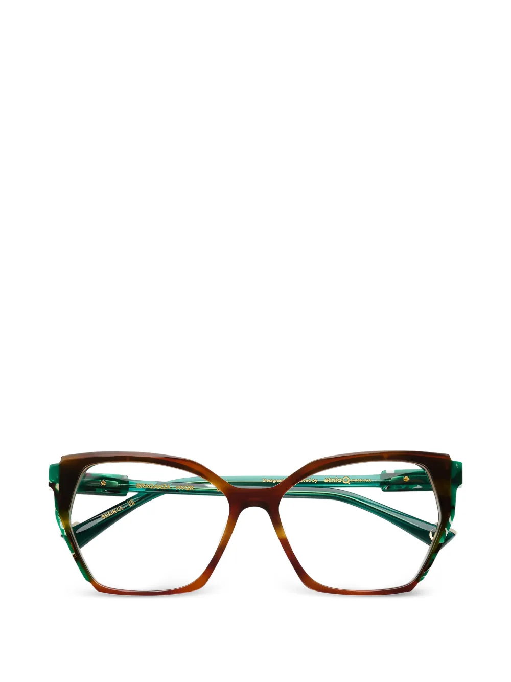Etnia Barcelona Braganza geometric frame glasses - Marrone
