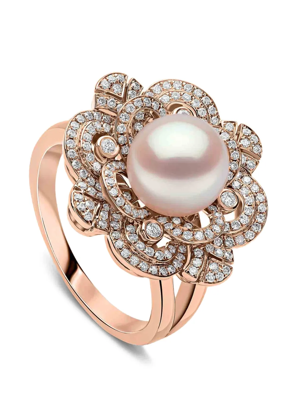 Yoko London Akoya Pearl Diamond Ring - Rosa