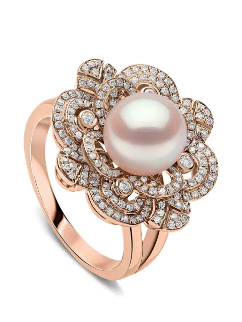 Yoko London Akoya Pearl Diamond Ring